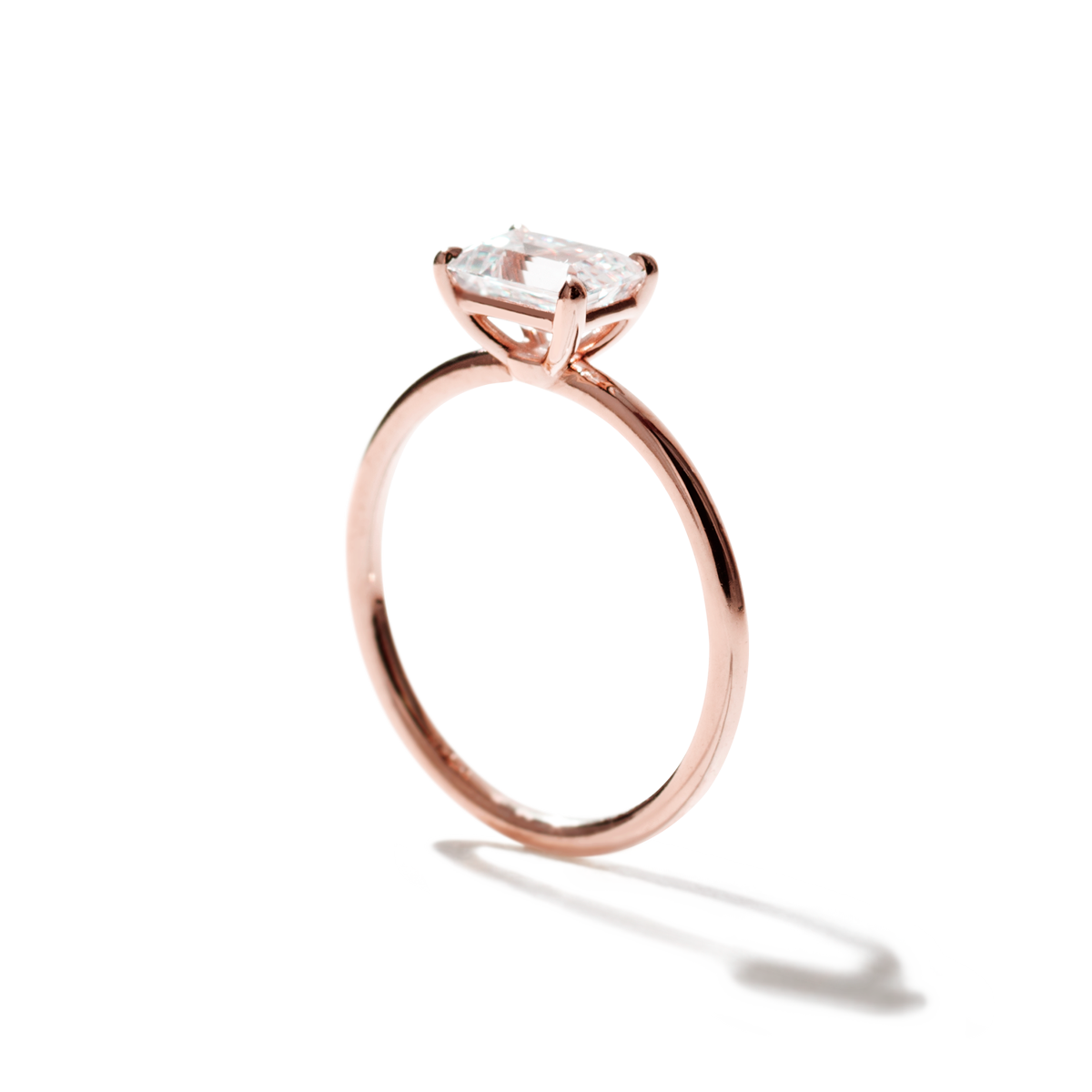 JBJ East-West Diamond Engagement Ring