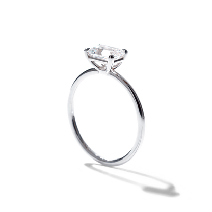 JBJ East-West Diamond Engagement Ring
