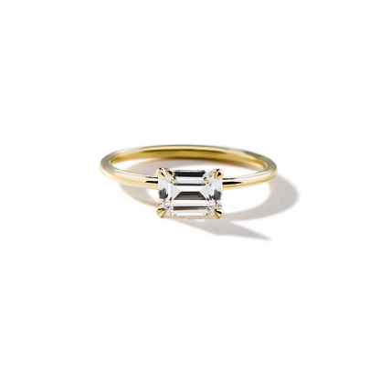 JBJ East-West Diamond Engagement Ring