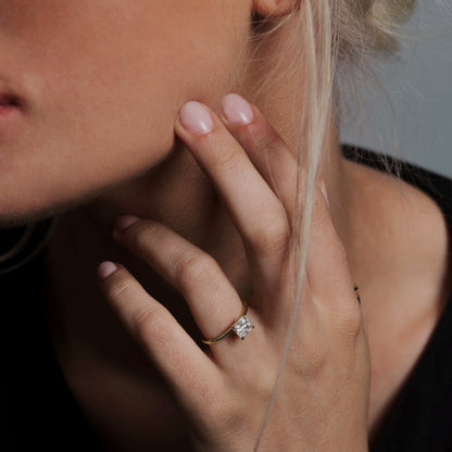 JBJ Solitaire Diamond Engagement Ring