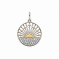 Mixed Metal Golden Sunrise Pendant