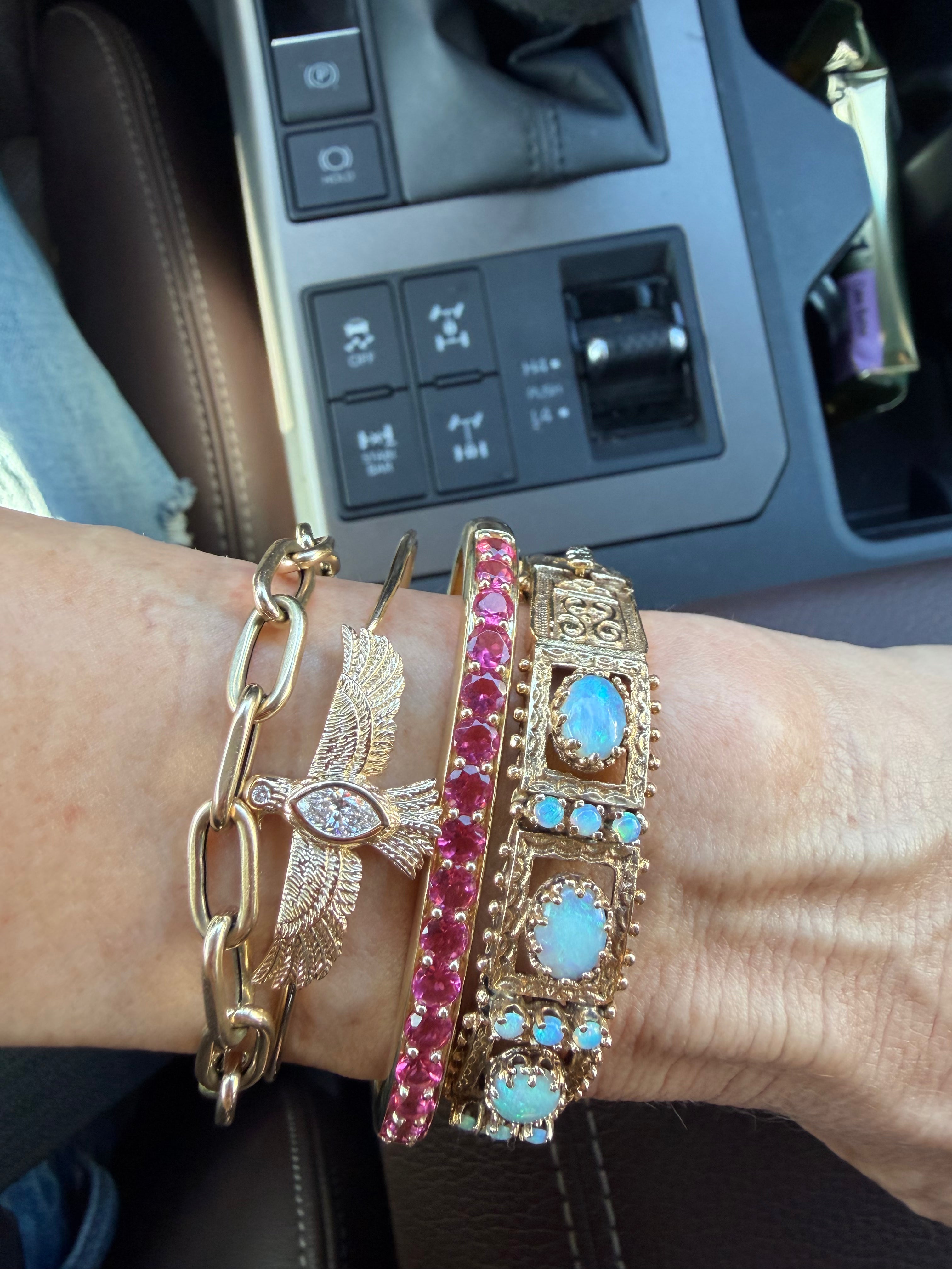 The Rising Phoenix 14k Gold Wire Bracelet