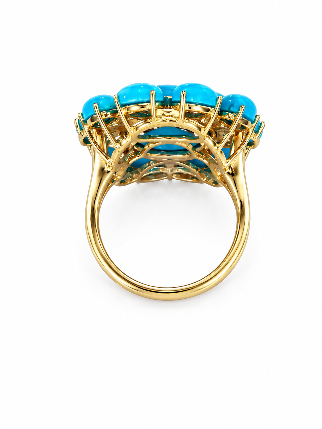 Maris Turquoise & White Topaz Ring