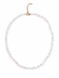 Morganite Bead Necklace