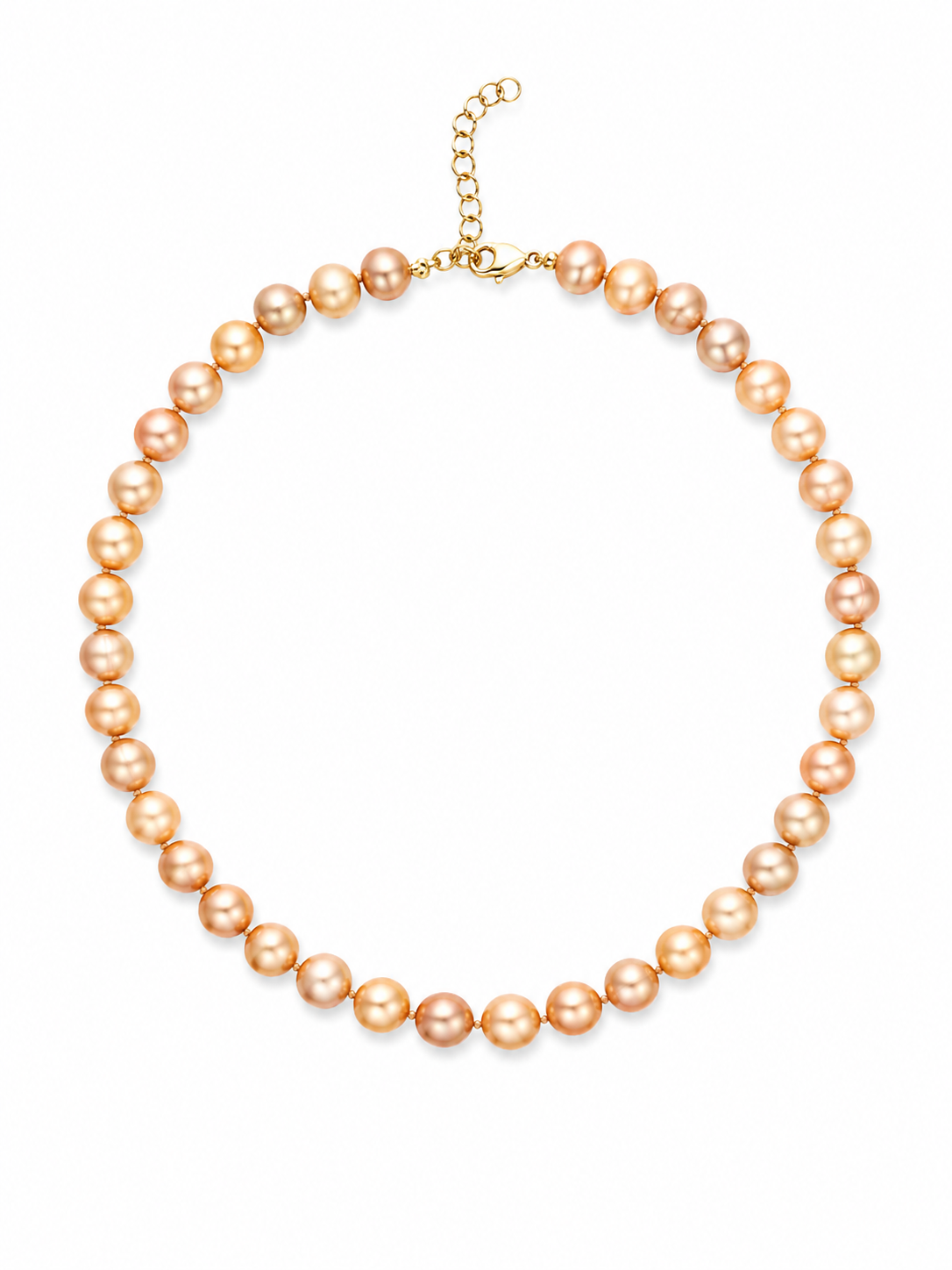 Golden Fresh Water Pearl Necklace