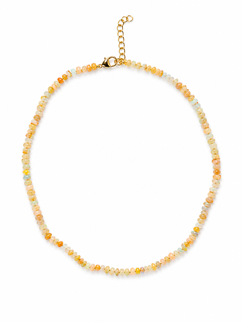 Yellow Ethiopian Bead Necklace