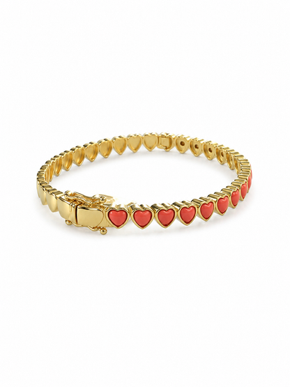 The Coral Kiss Bangle