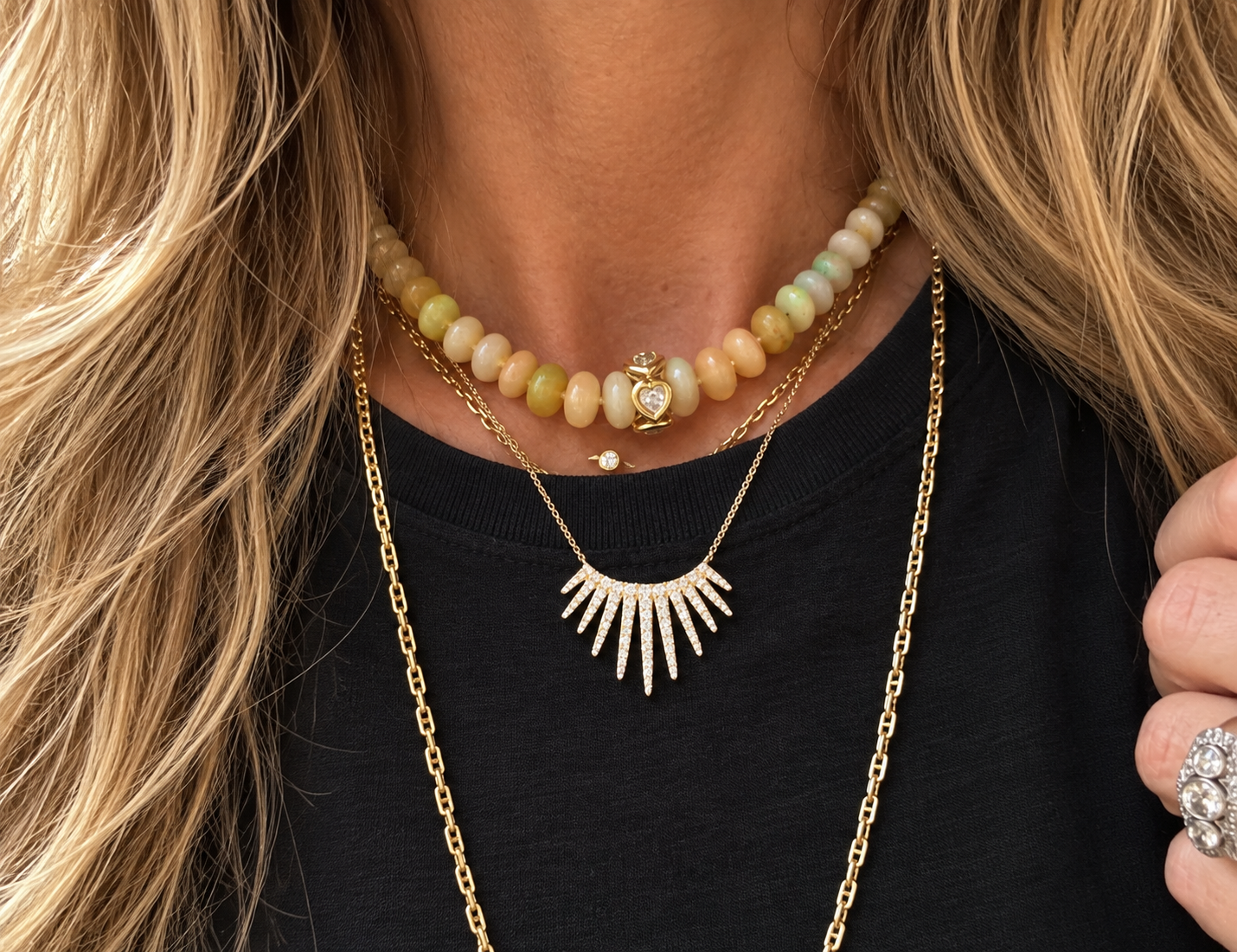 Diamond Spear Necklace
