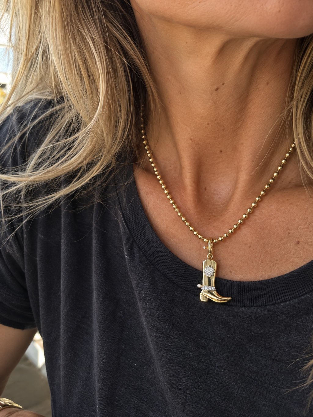 Diamond Cowboy Boot Charm – Year of the Fire Horse