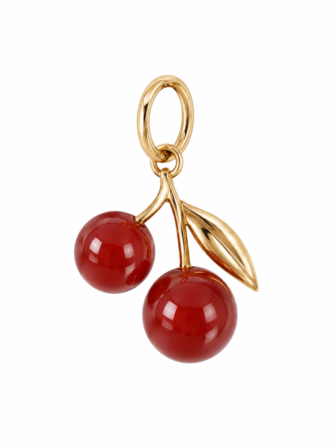 Agate Cherry Pendant