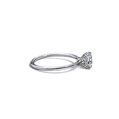 JBJ Hidden Halo Diamond Engagement Ring