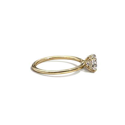 JBJ Hidden Halo Diamond Engagement Ring