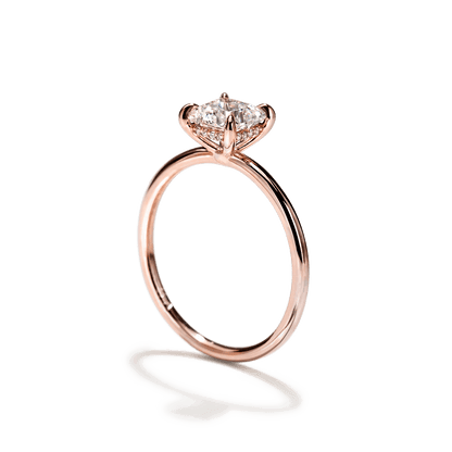 JBJ Hidden Halo Diamond Engagement Ring