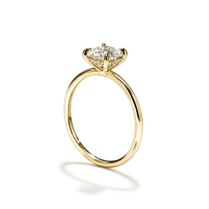 JBJ Hidden Halo Diamond Engagement Ring
