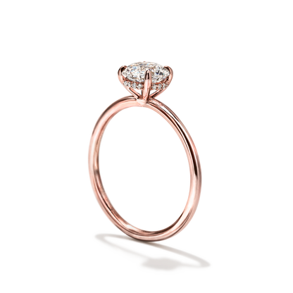 JBJ Hidden Halo Diamond Engagement Ring