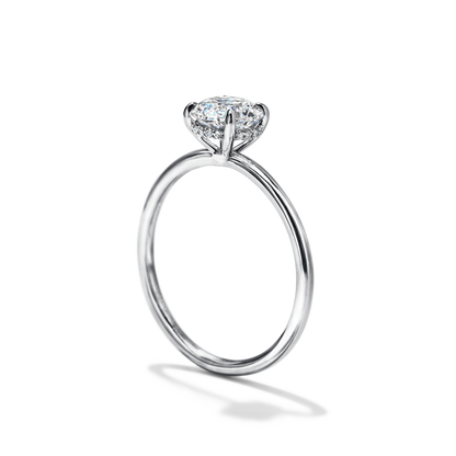 JBJ Hidden Halo Diamond Engagement Ring