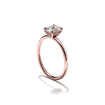 JBJ Hidden Halo Diamond Engagement Ring
