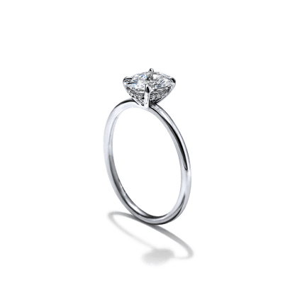JBJ Hidden Halo Diamond Engagement Ring