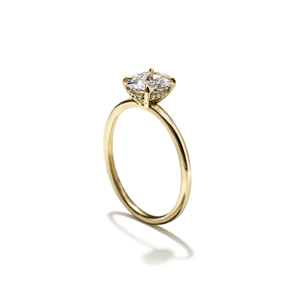 JBJ Hidden Halo Diamond Engagement Ring