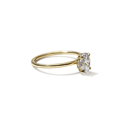 JBJ Hidden Halo Diamond Engagement Ring