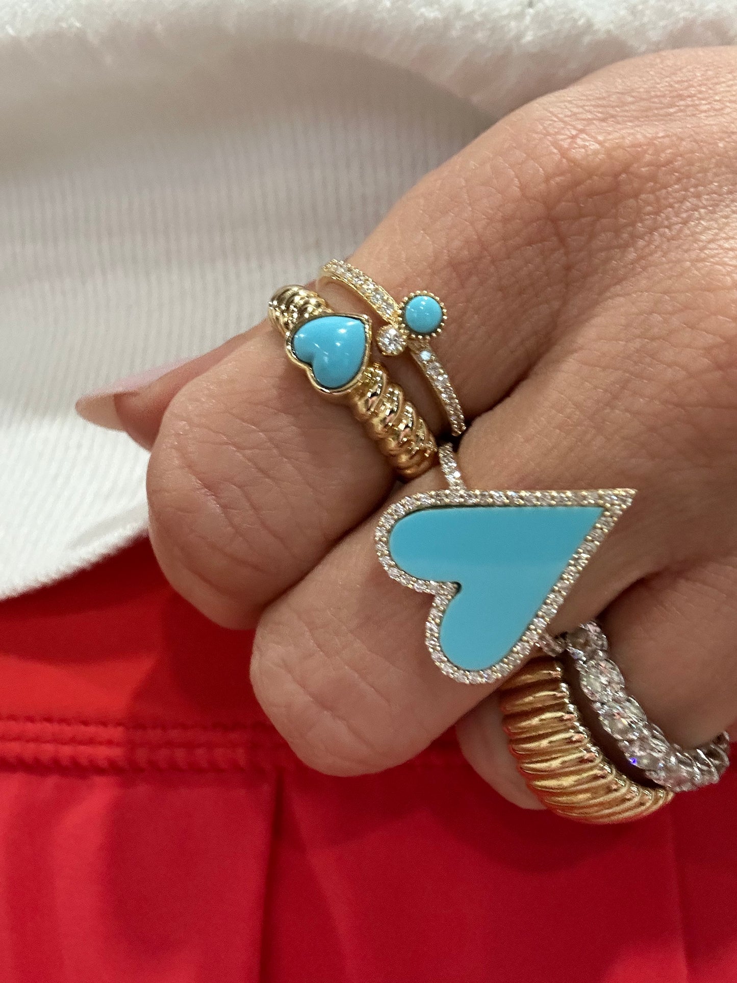 Susan Turquoise Heart Ring