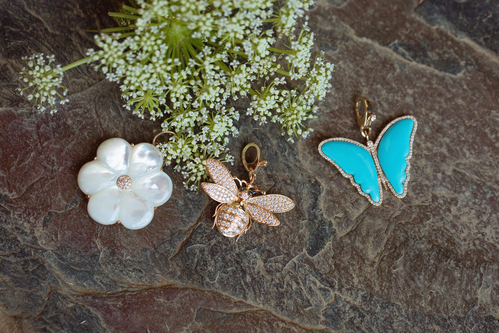 Sarina Large Diamond Bee Enhancer Pendant