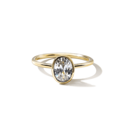 JBJ Bezel Diamond Engagement Ring