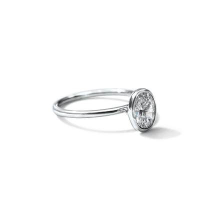 JBJ Bezel Diamond Engagement Ring