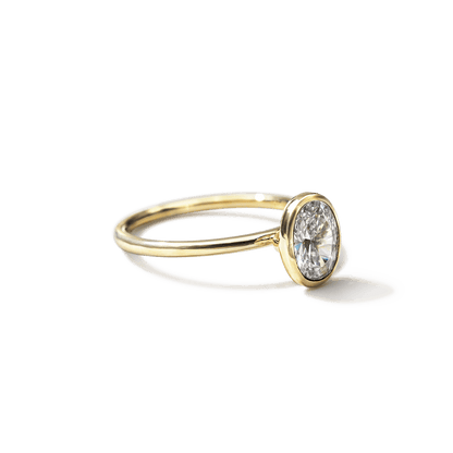 JBJ Bezel Diamond Engagement Ring