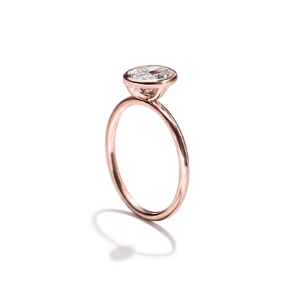 JBJ Bezel Diamond Engagement Ring