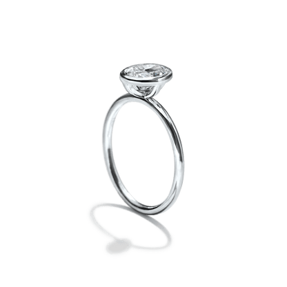 JBJ Bezel Diamond Engagement Ring