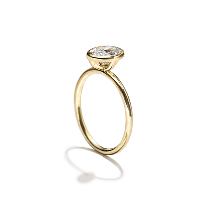 JBJ Bezel Diamond Engagement Ring