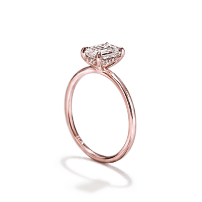 JBJ Hidden Halo Diamond Engagement Ring