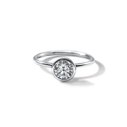 JBJ Bezel Diamond Engagement Ring