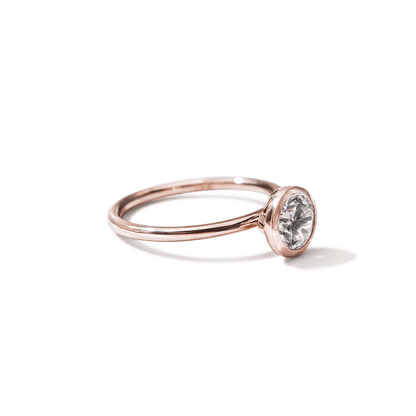 JBJ Bezel Diamond Engagement Ring