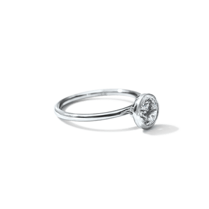 JBJ Bezel Diamond Engagement Ring