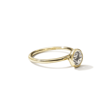 JBJ Bezel Diamond Engagement Ring