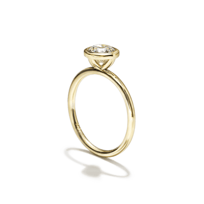 JBJ Bezel Diamond Engagement Ring