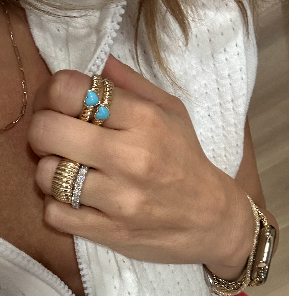 Taylor Turquoise Heart Ring