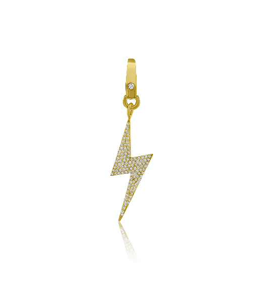 Cheryl Diamond Enhancer Lightning Bolt Pendant