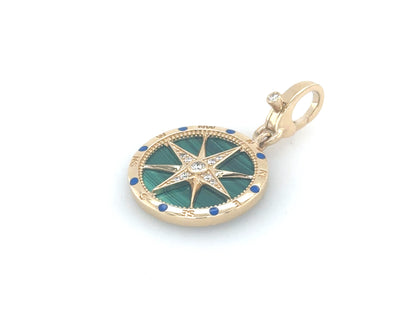 Small Traveler Pendant with Diamond Clasp