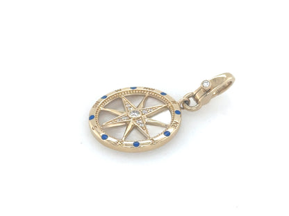 Small Traveler Pendant with Diamond Clasp