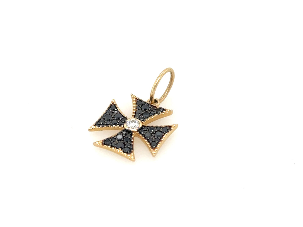 Balance Black and White Diamond Cross