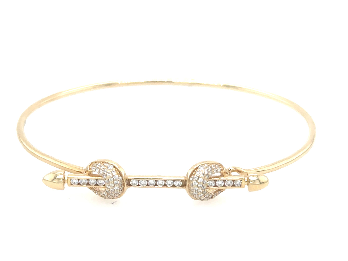 Bow and Arrow Diamond Bangle