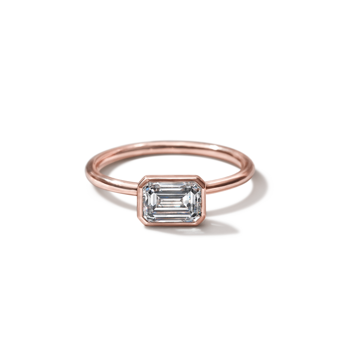 JBJ Bezel Diamond Engagement Ring