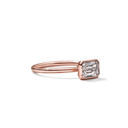 JBJ Bezel Diamond Engagement Ring
