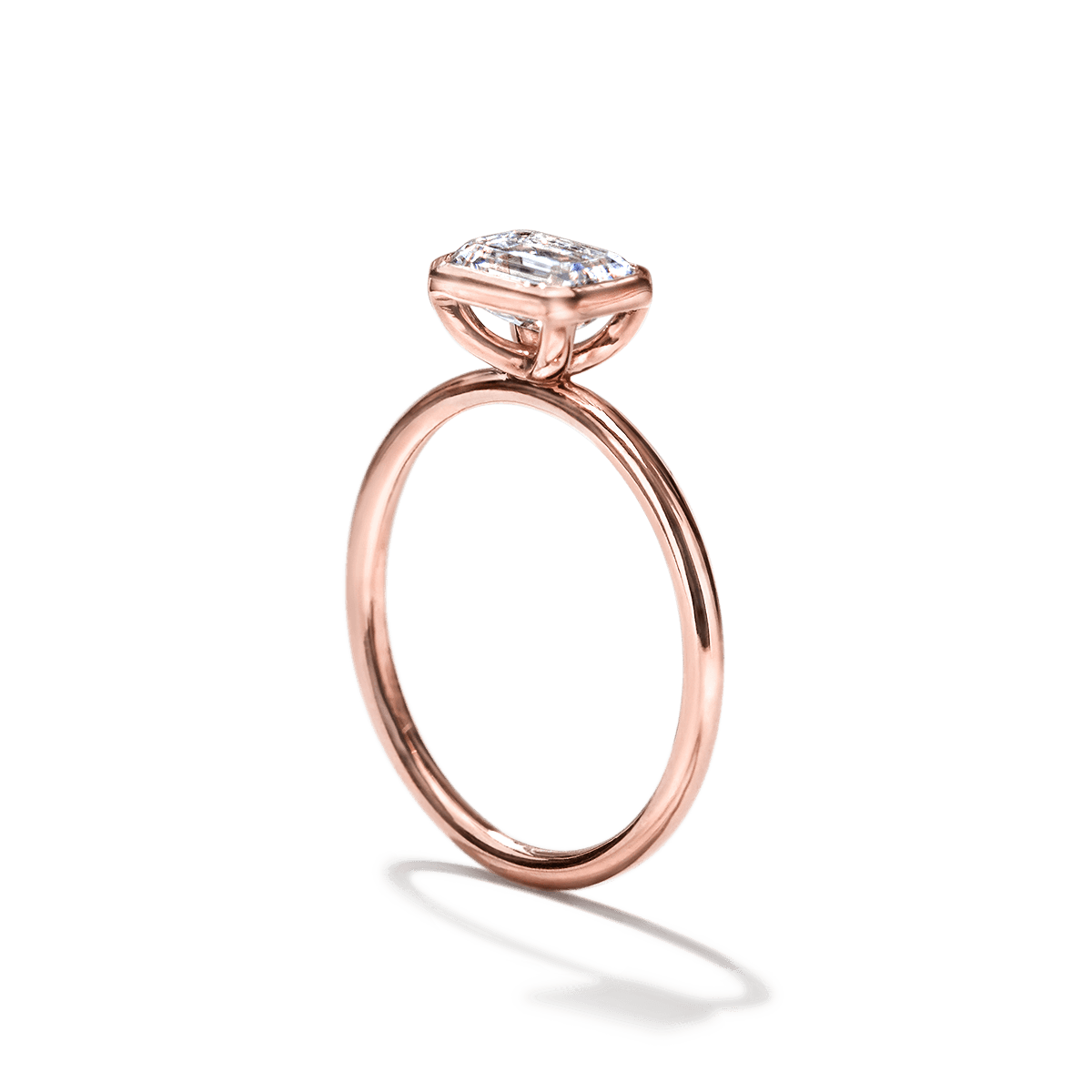 JBJ Bezel Diamond Engagement Ring