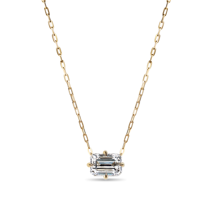 Everyday Emerald Cut Diamond Pendant