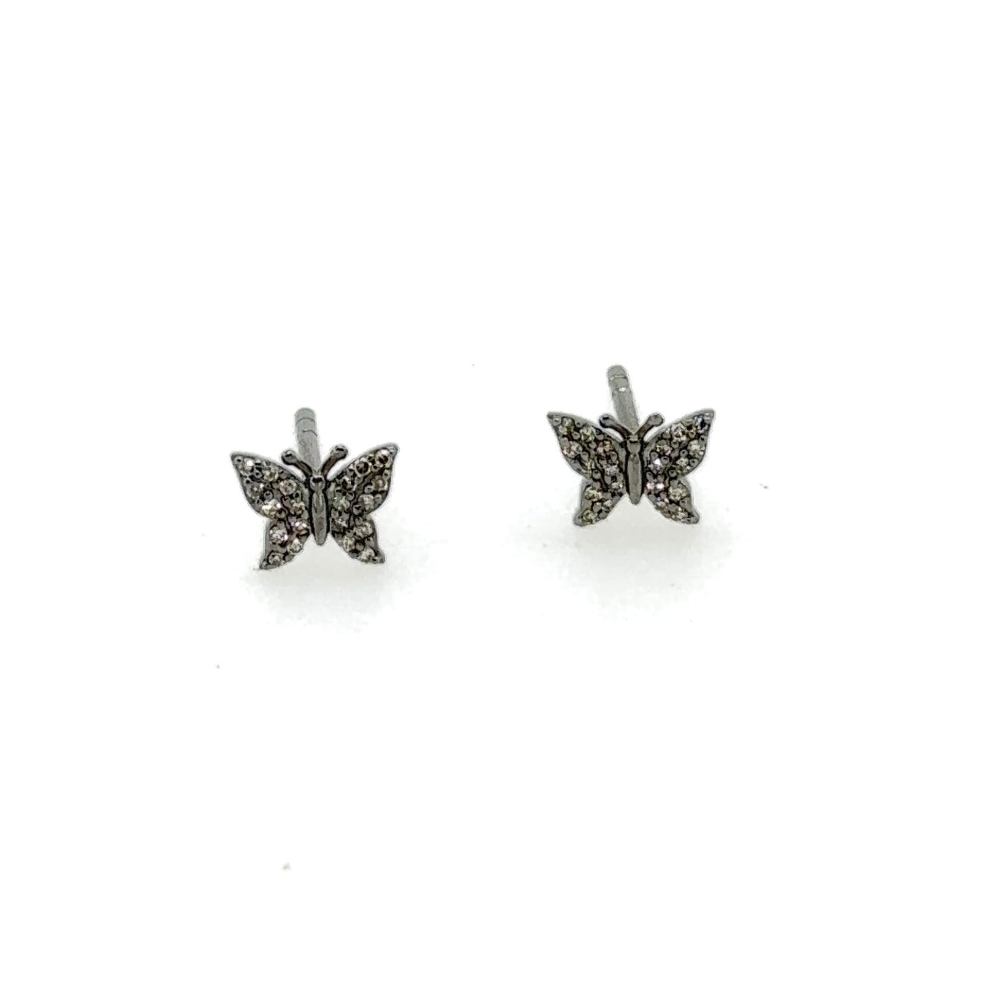 Baby Butterflies Diamond Stud Earrings