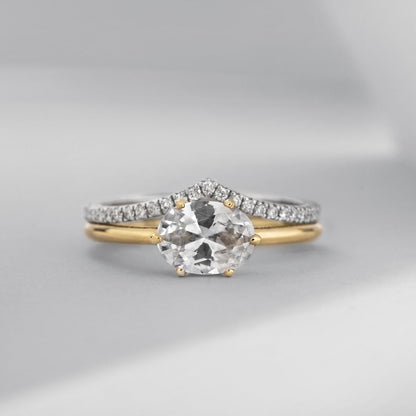 JBJ East-West Diamond Engagement Ring